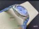 rf clone Audemars Piguet Royal Oak Lady 67601 blue dial diamond bezel watch (5)_th.jpg